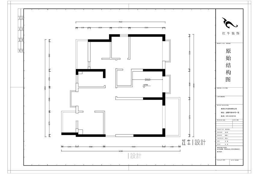 860x580水印_蔡成昊_南京燕江府125㎡现代风格_原始结构图