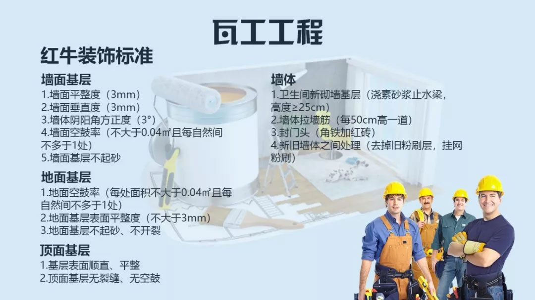 南京口碑比较好的装修公司？南京红牛装饰公司瓦工施工标准？