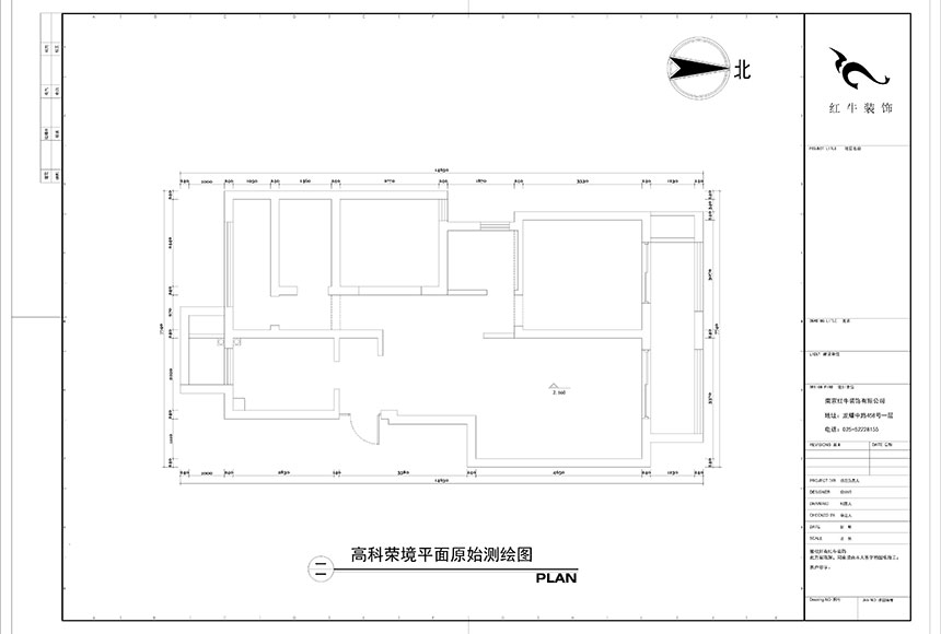 860x580_陶阳-高科荣境-95㎡-北欧风格_平面原始测绘图