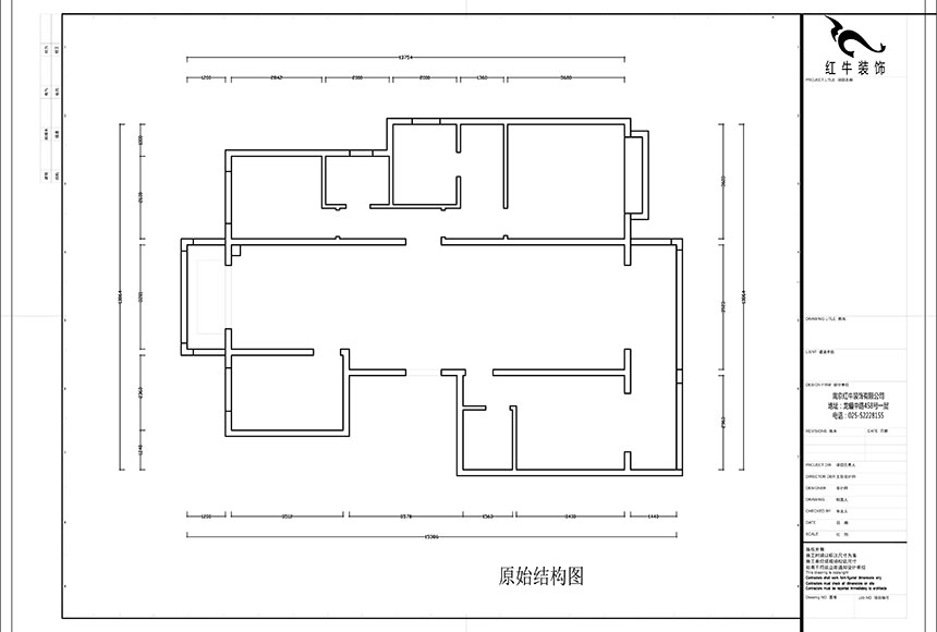 860x580_蔡成昊_南京中冶盛世滨江175㎡现代风格装修_原始结构图