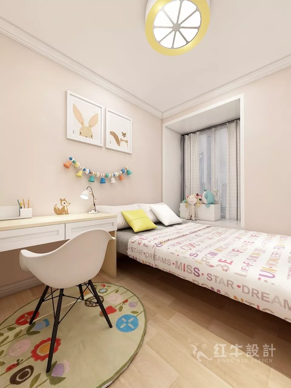 南京万达茂99㎡北欧风格--摒弃繁琐的装饰，打造简洁明亮的家居空间！08儿童房
