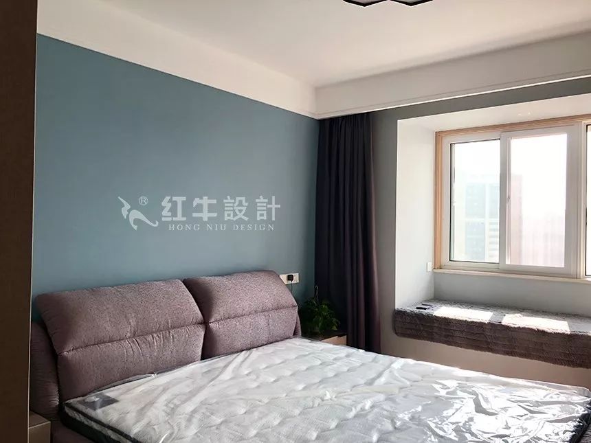 南京凤悦北园90㎡北欧风格--原木色与暖灰色构造的家11卧室