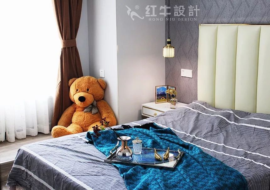 南京春江紫宸90㎡简约风格--家有“小熊”07卧室设计