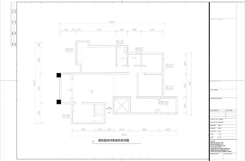 碧桂园凤鸣苑160㎡简美风格--喜欢深色家具的看过来02户型设计_建筑原况图