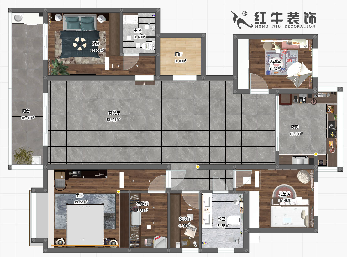 蒋琛_中冶锦绣华府中苑2-1101-178㎡-新中式风格00彩平图