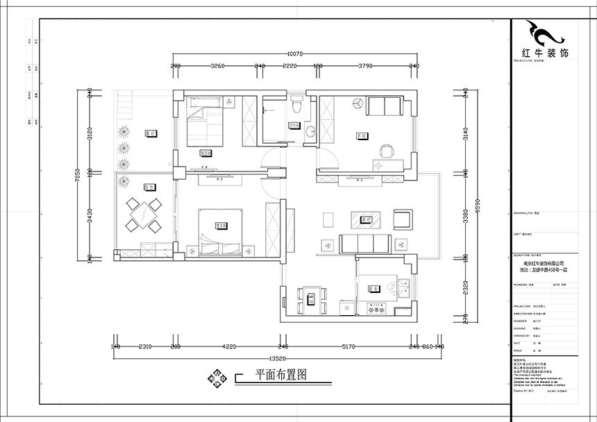 张智猿｜红山山庄8-204-100㎡-简中风格｜3室1厅1卫｜老房装修｜定制家￥153700｜全包15万｜00_02平面布置图