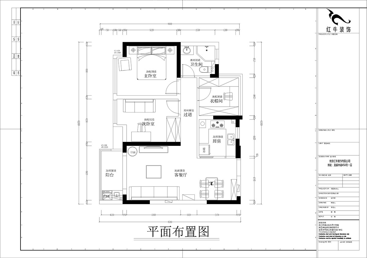 孟宪涛｜华润幸福里10-2203-88㎡-简约风格｜3室1厅1卫｜新房装修｜定制家￥118229｜全包12万｜00_02平面布置图