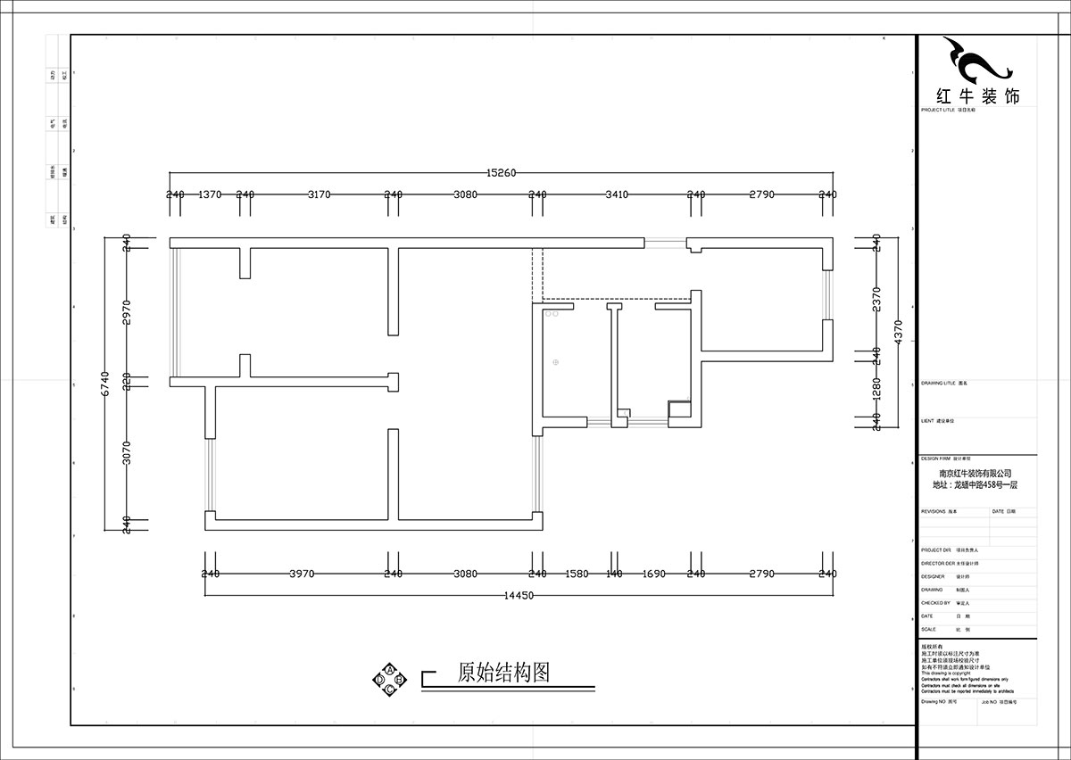 张智猿｜紫杨佳园二期22-407-86㎡-北欧风格｜3室2厅1卫｜新房装修｜定制家￥108698｜全包11万｜00_01原始结构图