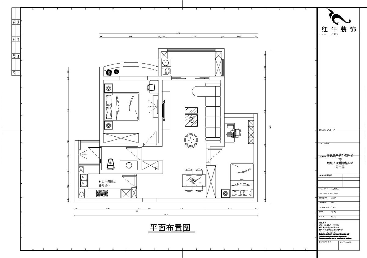 【实景案例】孟宪涛｜银河湾福苑-95㎡-简欧风格｜2室2厅1卫｜婚房装修｜定制家｜全包14万｜00_02汇景国际平面布置图