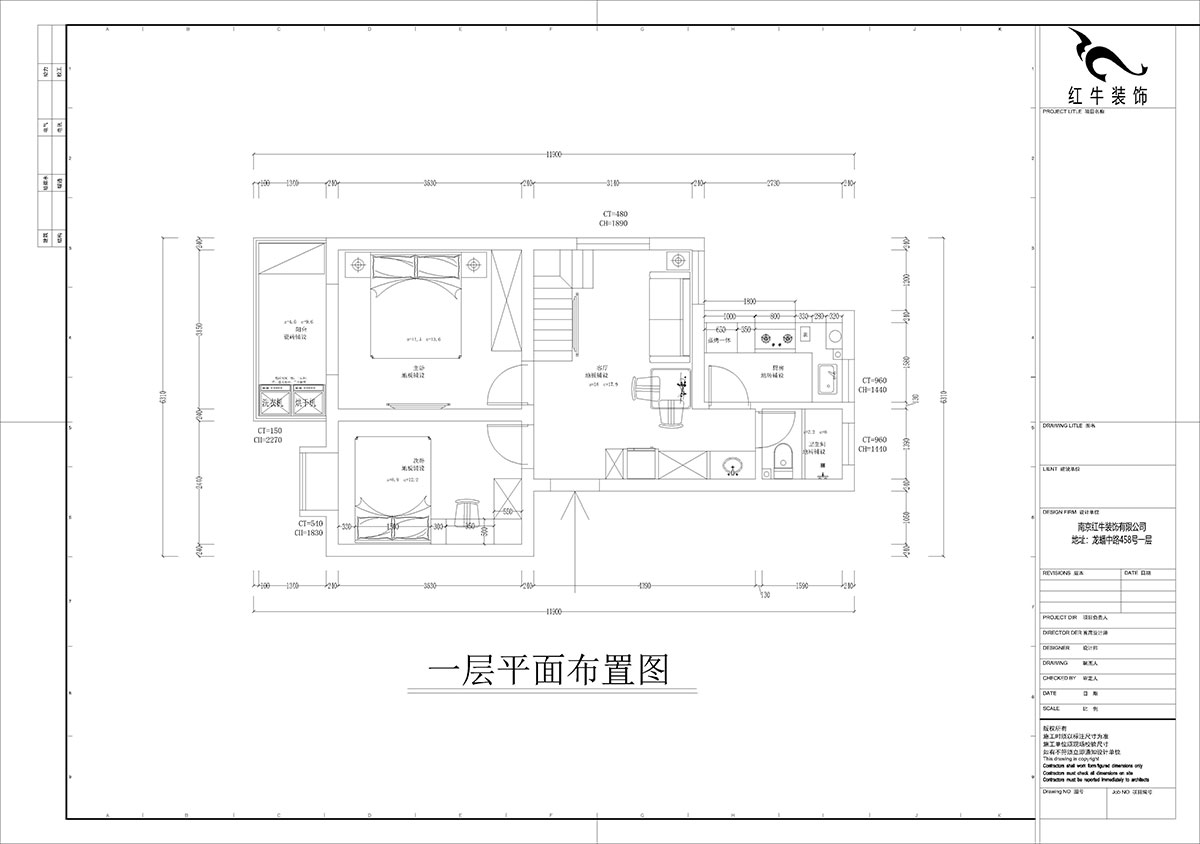 孟宪涛｜尧顺佳园2期60-606-72㎡-简约风格｜3室1厅1卫｜新房装修｜定制家｜全包11万｜00_02一层平面布置图