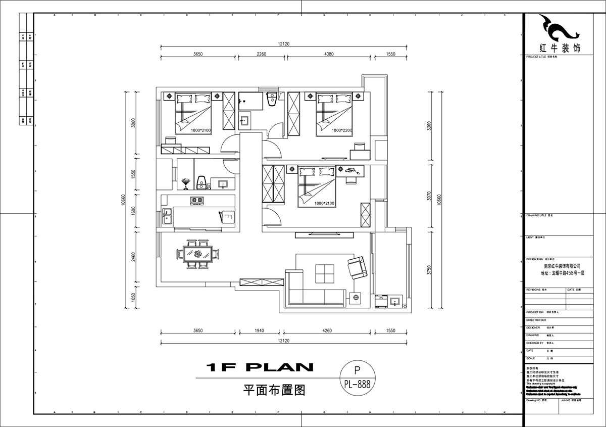 刘萍萍｜紫金佳苑11-801-130㎡-简欧风格｜4室2厅2卫｜老房装修｜定制家￥183694｜全包18