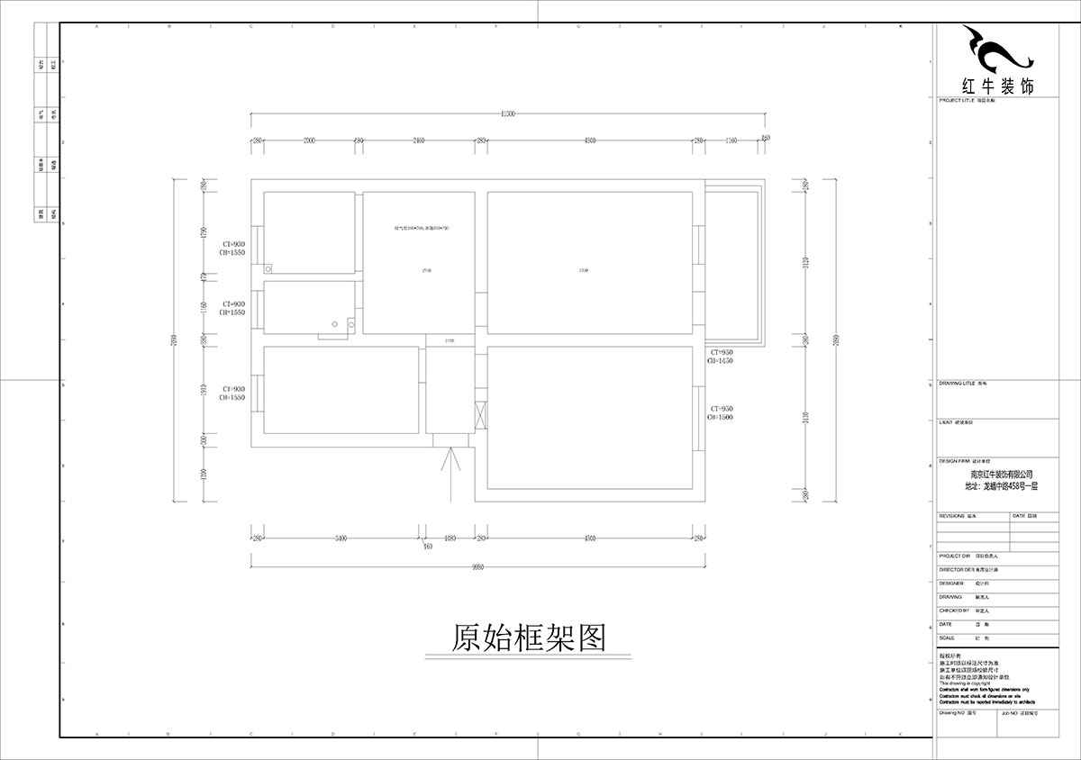 孟宪涛｜陈家牌坊2-404-74㎡-简约风格｜3室1厅1卫｜新房装修｜定制家｜全包12万｜00_01原始框架图