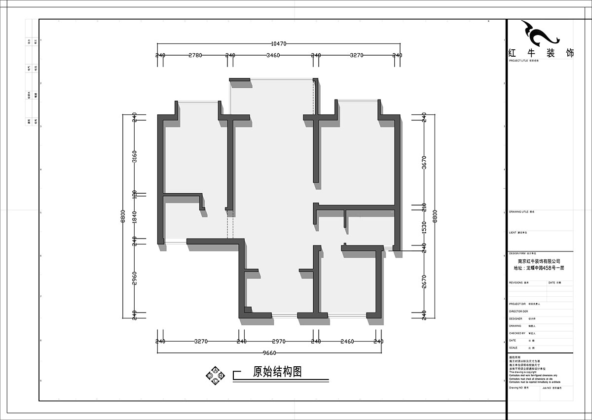 张智猿｜白马澜山2-702-89㎡-现代风格｜3室1厅1卫｜新房装修｜定制家｜全包12万｜00_01原始结构图