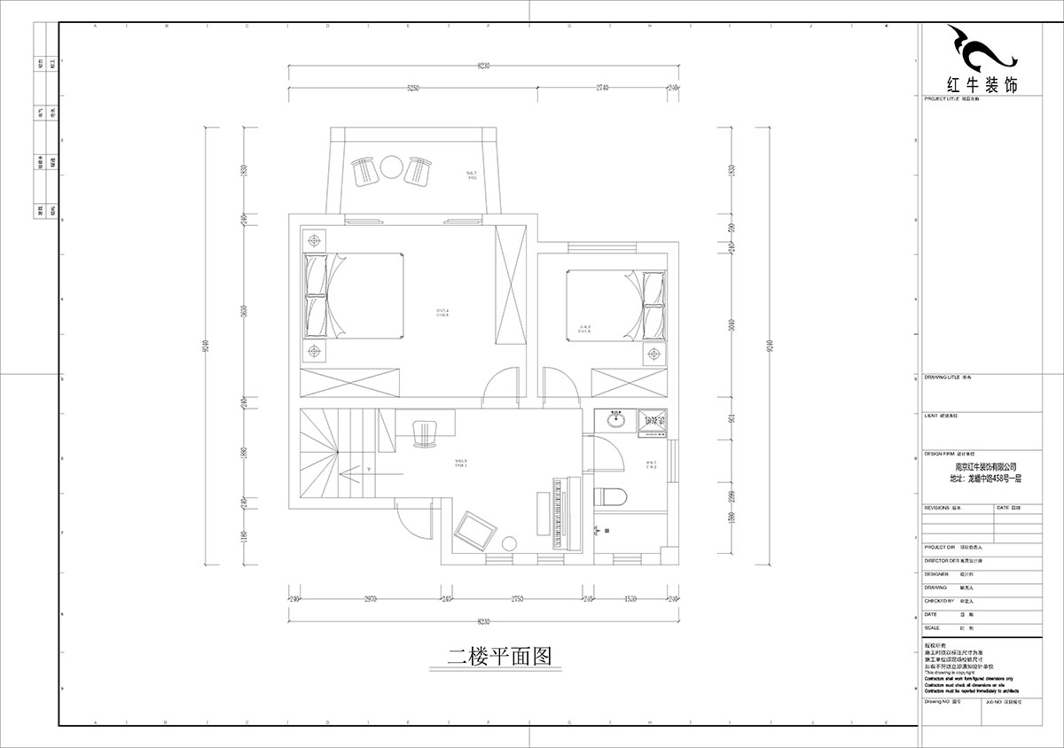 孟宪涛｜养龙山庄D-11B-120㎡-现代简约风格｜3室2厅2卫｜老房装修｜定制家｜全包14万｜00_04二楼平面图