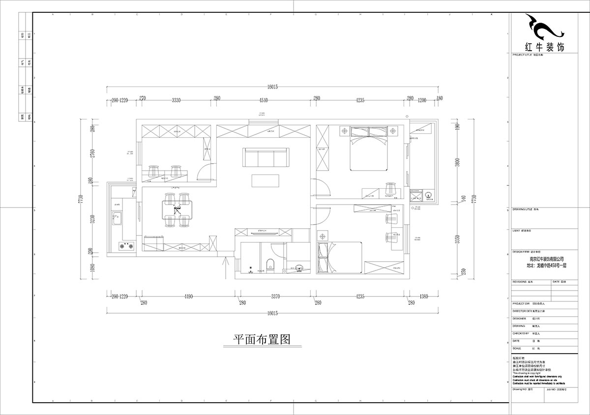 孟宪涛｜牡丹里17-601-108㎡-现代简约风格｜3室2厅2卫｜老房装修｜定制家｜全包14万｜00_02平面布置图