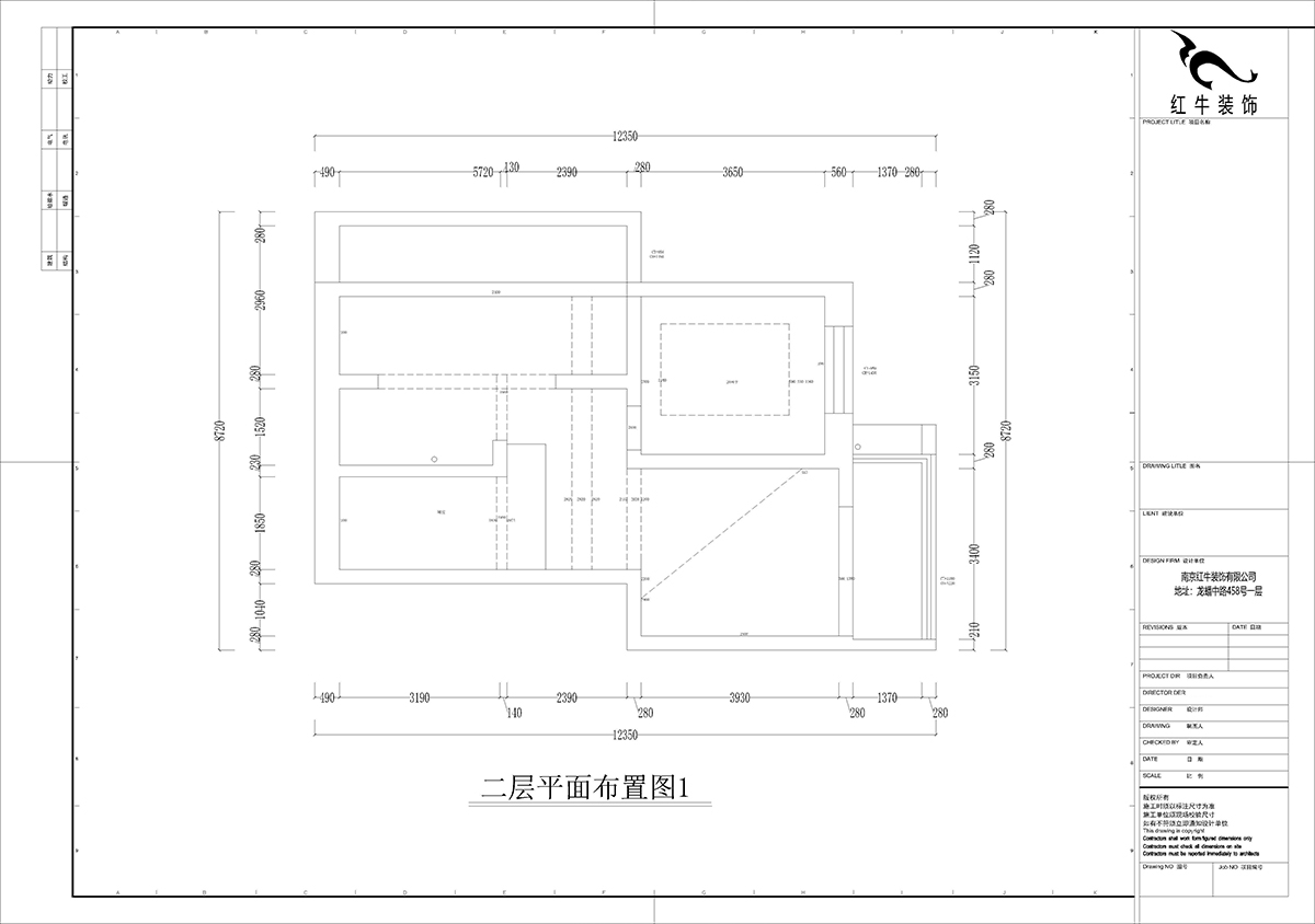 孟宪涛｜摄山星城步青苑24-1-601-120㎡-简约风格｜4室2厅2卫｜毛坯装修｜定制家｜全包16万｜00_02二层框架图