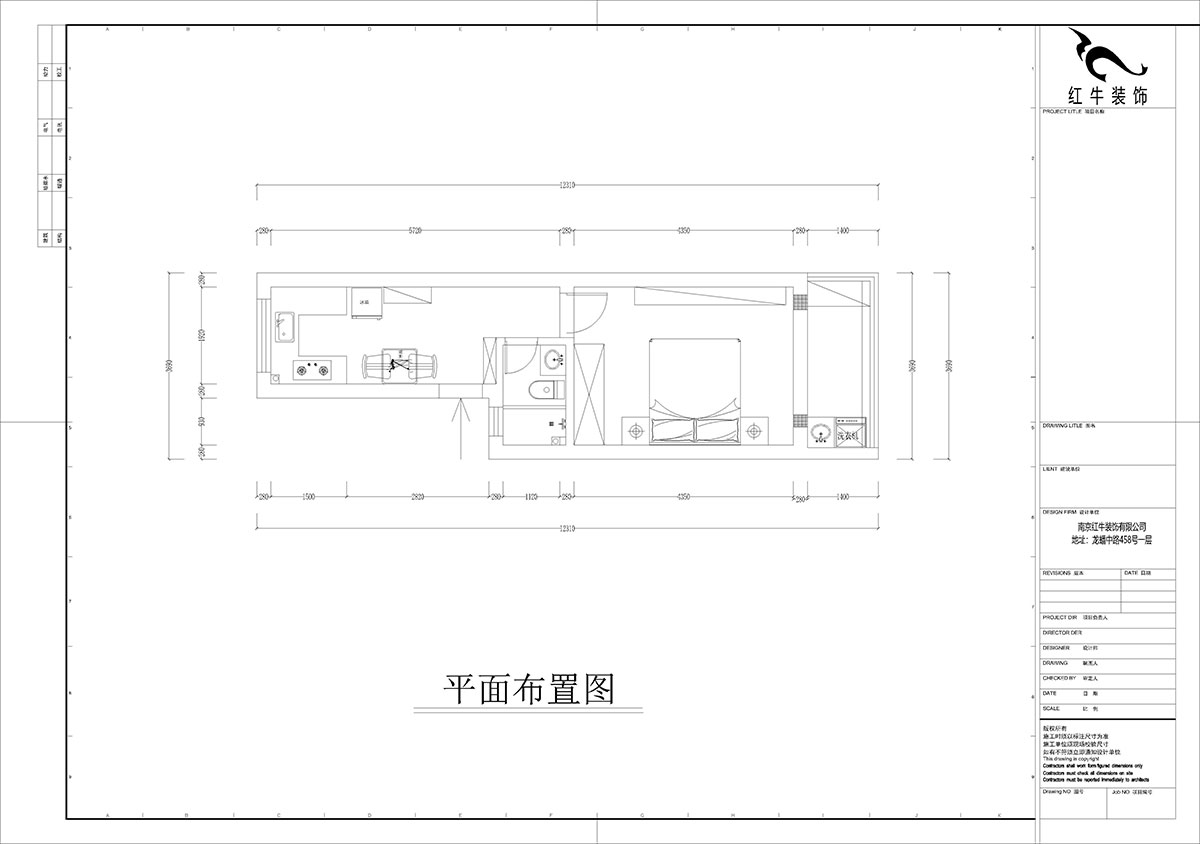 孟宪涛｜殷高巷55-301-50㎡-现代简约风格｜1室1厅1卫｜老房装修｜定制家｜全包8万｜00_02平面布置图