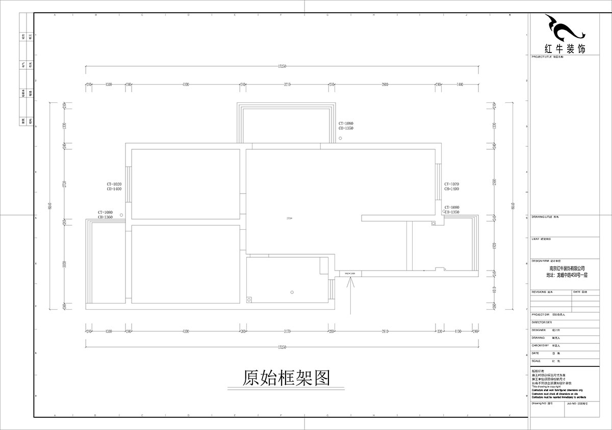 孟宪涛｜武定新村5-5-310-90㎡-现代简约风格｜2室2厅1卫｜老房装修｜定制家｜全包14万｜00_01原始框架图