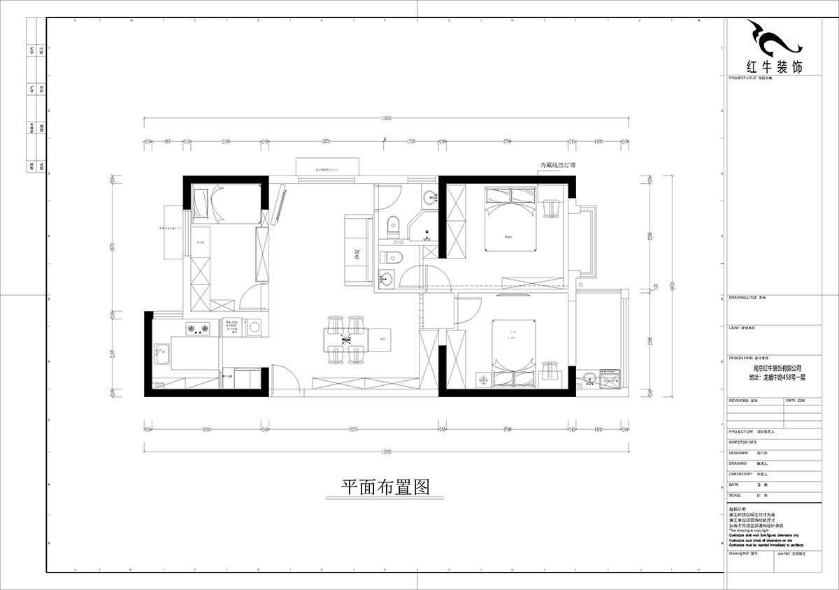 孟宪涛｜观泓雅苑A区6-2101-115㎡-法式南洋复古风格｜3室1厅2卫｜新房装修｜定制家｜全包16万｜00_02平面布置图