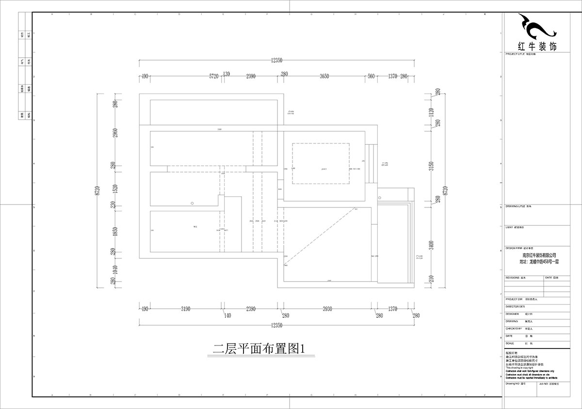 孟宪涛｜摄山星城步青苑18-2-604-120㎡-现代简约风格｜4室2厅2卫｜毛坯房装修｜定制家｜全包16万｜00_02二层原始框架图