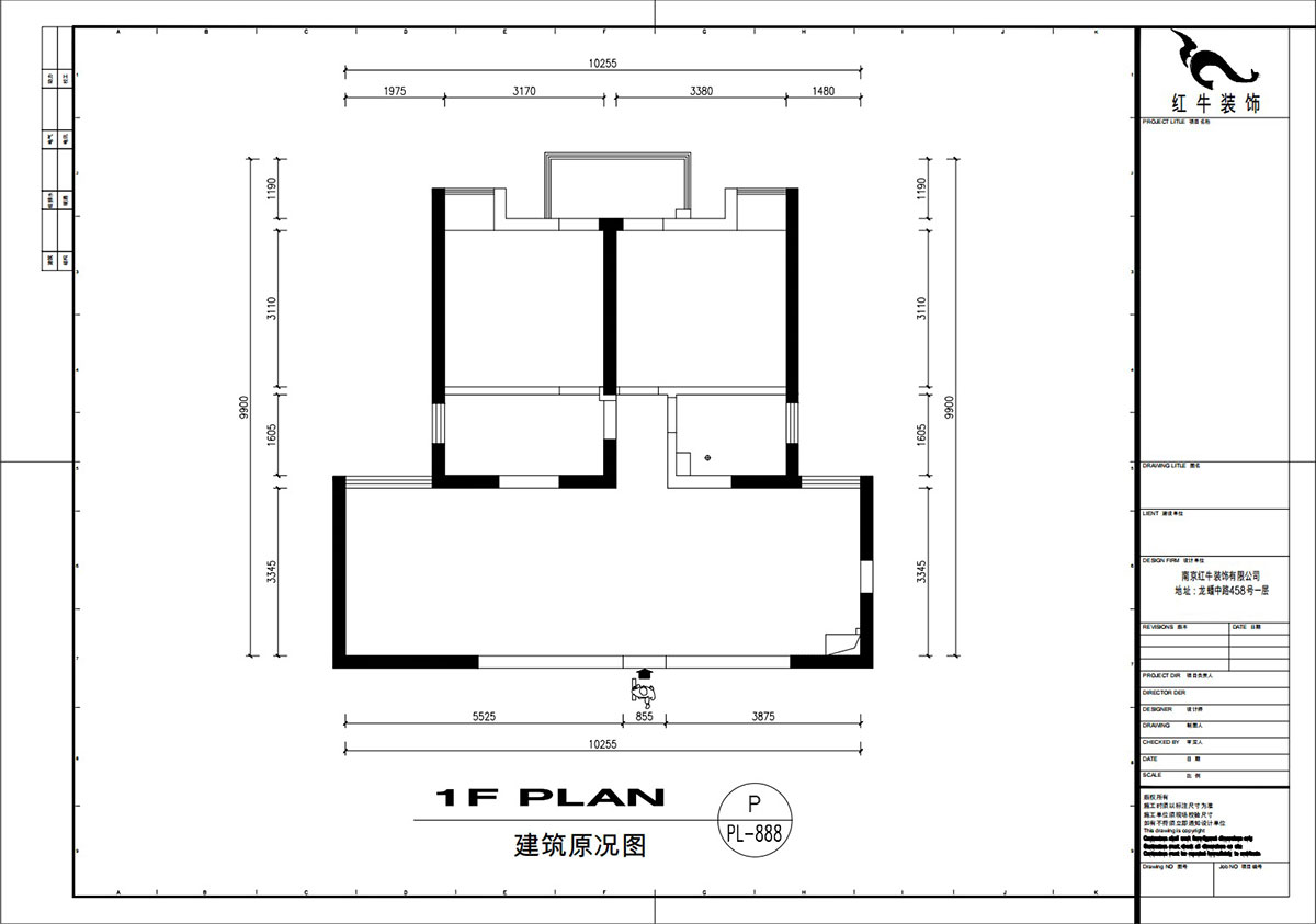 刘萍萍｜润花园2-2-202-94㎡-现代简约风格｜2室2厅1卫｜老房装修｜定制家｜全包13万｜00_01建筑原况图