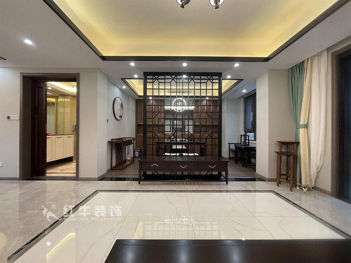 实景案例｜南京明发香山郡140㎡新中式风格装修，东方美学拿捏