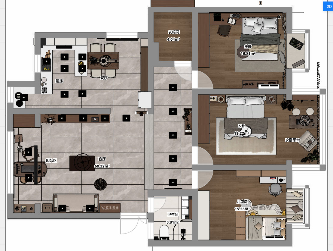 魏明花|新理想佳园38-603-140㎡-宋氏美学风格|3室2厅2卫|二手房装修|定制家|全包14