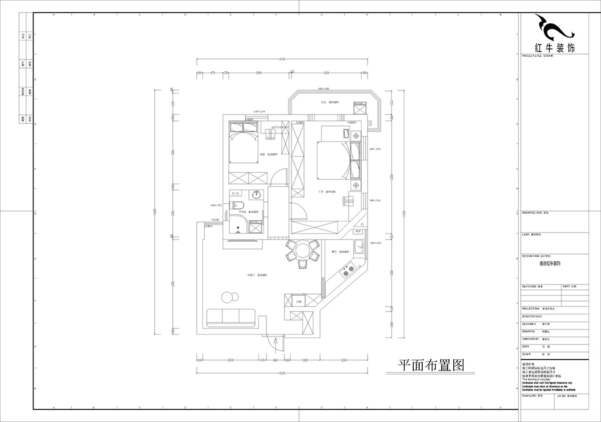 孟宪涛｜金宝花园5-2701-82㎡-简约中古风格｜2室1厅1卫｜老房装修｜定制家｜全包10万｜00_02平面布置图