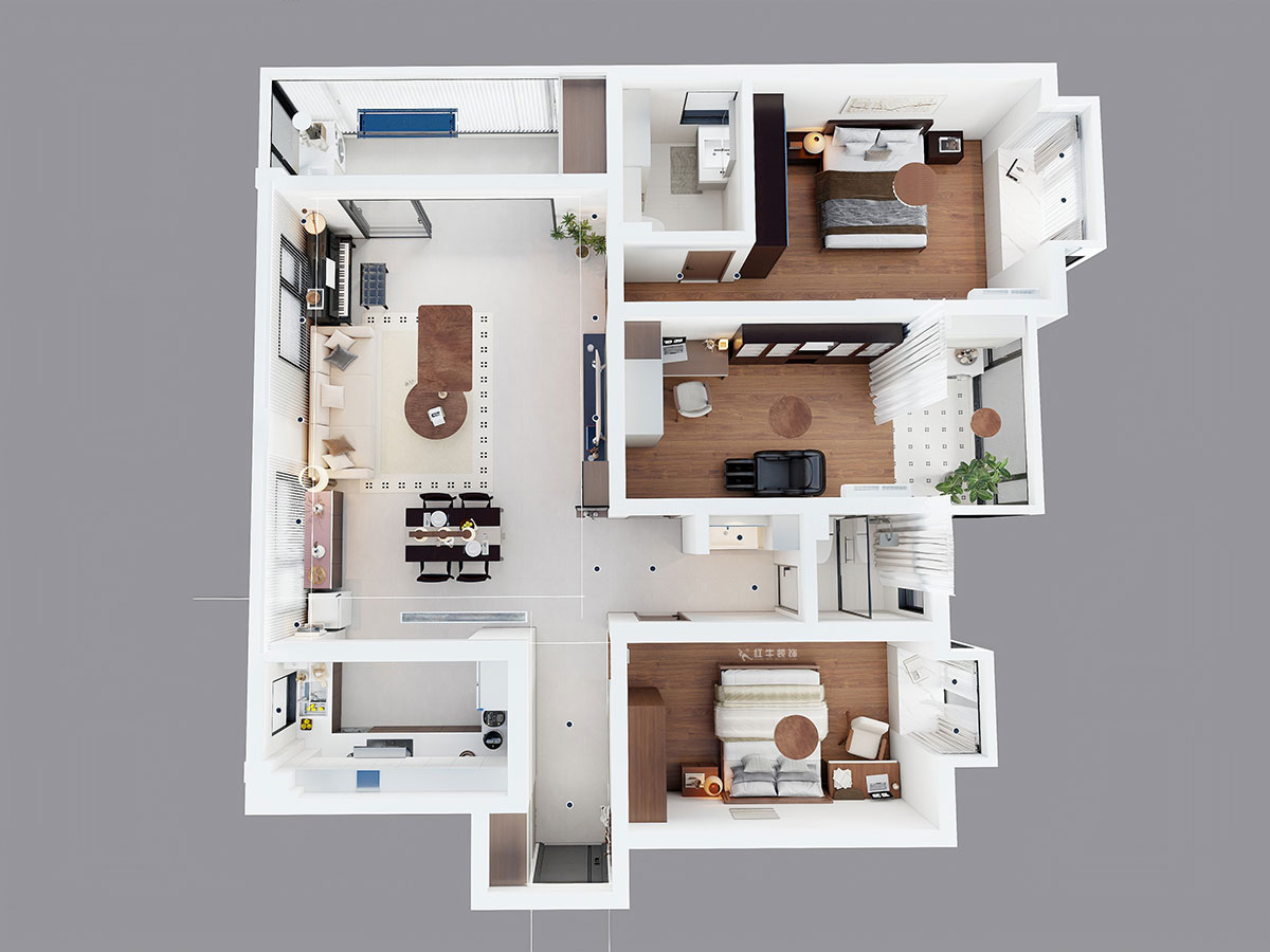 魏明花｜金陵大公馆10-601-150㎡-现代简约风格｜3室2厅2卫｜二手房装修｜定制家｜全包16